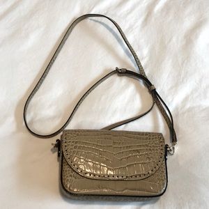 Rachel Comey Tan Croc Jules Mini Purse Bag - NWT